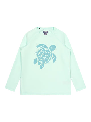 Langärmeliger Solid Rashguard Glassy - Türkis