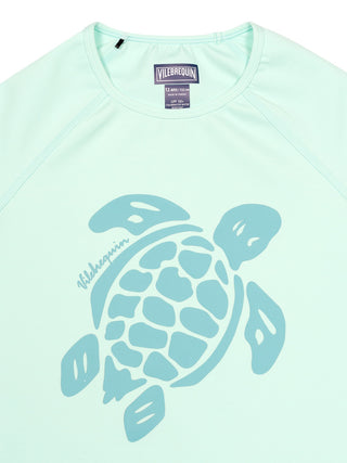 Langärmeliger Solid Rashguard Glassy - Türkis