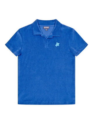 Gill Frottee Poloshirt - Blau