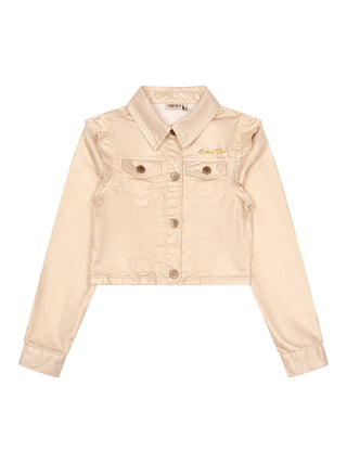 Twill-Jacke - Soft Gold