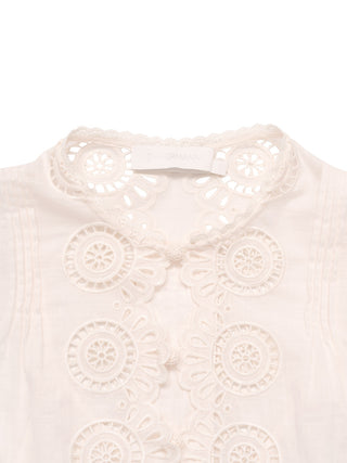 Lucky Embroidered Bluse