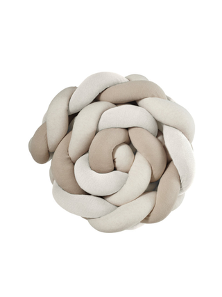 Geflochtene Bettschlange Trio  - Beige, Sand, Natur