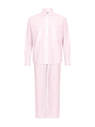 Pyjama mit langer Hose in Rosa