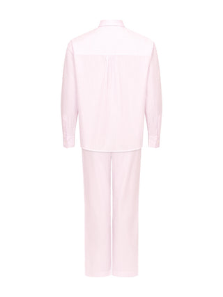 Pyjama mit langer Hose in Rosa