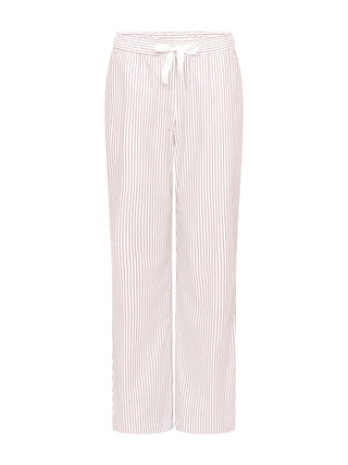 Pyjama mit langer Hose in Braun