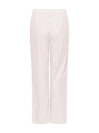 Pyjama mit langer Hose in Braun