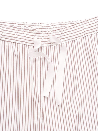 Pyjama mit langer Hose in Braun