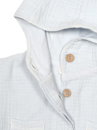 Musselin-Jacke Felix - Misty Blue
