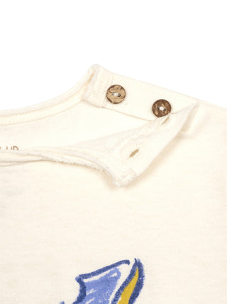 Anti-UV-T-Shirt aus Bio-Baumwolle und recycelter Baumwolle - Nude