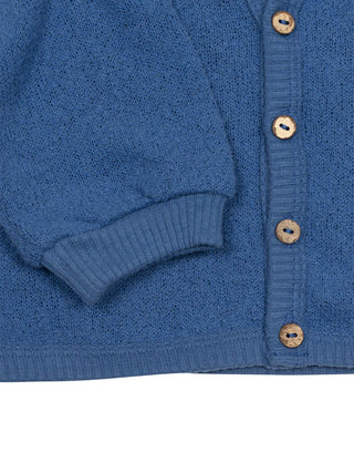 Jersey Cardigan - Blau