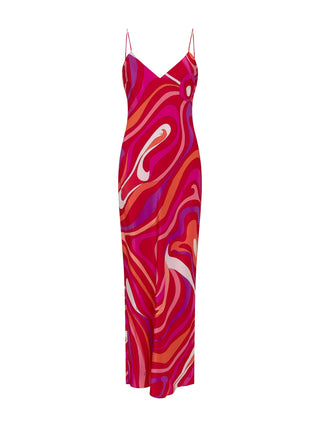 Maxikleid in Mario-Print