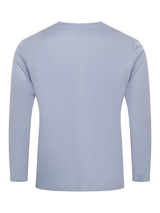 Pyjama mit Langarm-Shirt und langer Hose - Blau