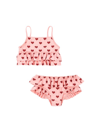 Manuca Frill Bikini Herz - Rosa