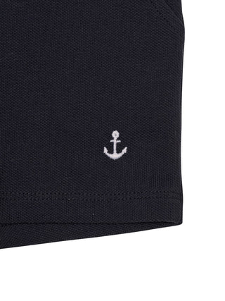 Set aus Matrosenhemd und Bermudashorts - Weiß/Marine