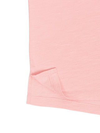 Kurzarm Shirt mit  V-Neck - Rosa
