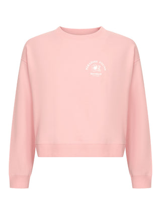Oversized Sweatshirt mit Brustaufdruck
