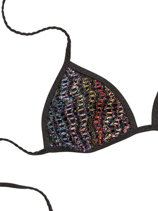 Triangle Bikini mit Pailletten
