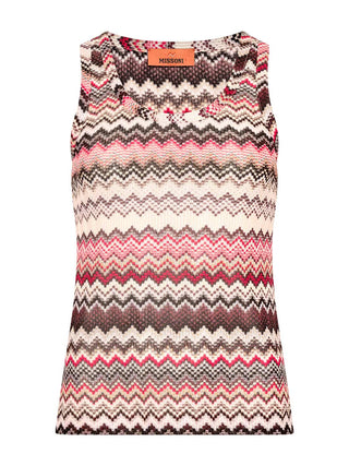 Tank Top mit Zick-Zack-Muster