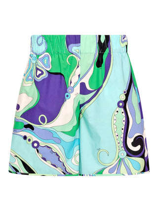 Shorts in Orchidee-Print