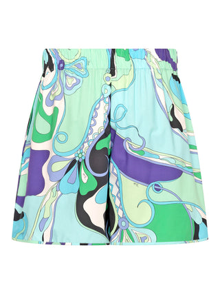 Shorts in Orchidee-Print