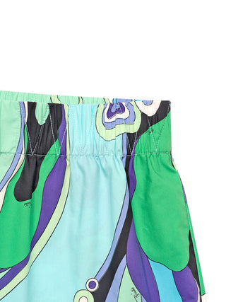Shorts in Orchidee-Print