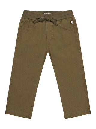 Hose mit Kordelzug - Olivgrün