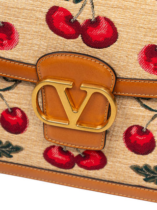 Shoulder Bag Kirschen-Motiv