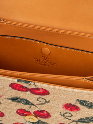Shoulder Bag Kirschen-Motiv