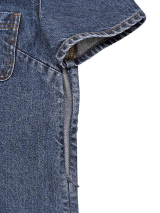 Minikleid aus Jeans mit aufgesetzten Taschen