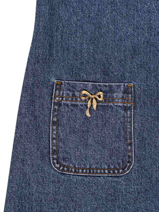 Minikleid aus Jeans mit aufgesetzten Taschen