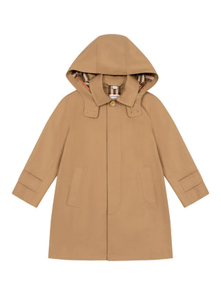 Hedley Baumwollmantel mit Kapuze - Beige
