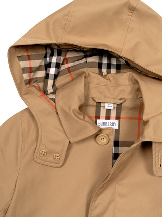 Hedley Baumwollmantel mit Kapuze - Beige