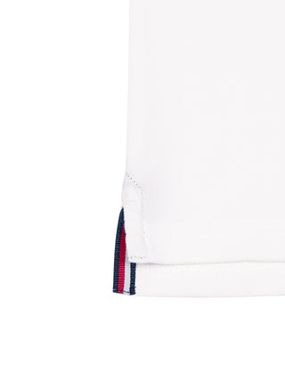 Poloshirt mit Logo-Flag - Weiß