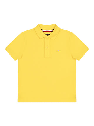 Poloshirt mit Logo-Flag - Gelb