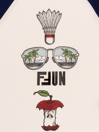 T-Shirt mit Motiv-Print - Weiß