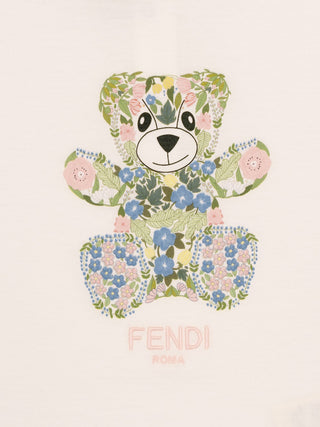 T-Shirt mit Fendi-Bär - Weiß
