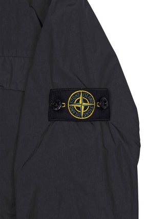 Leichte Jacke mit Logo-Patch - Schwarz