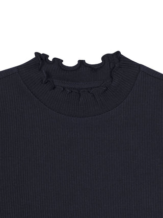 Geripptes T-Shirt aus Bio-Baumwolle - Schwarz
