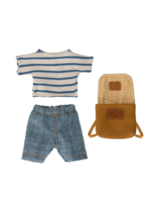 Kleidung und Tasche, Maus - Großer Bruder - Blau