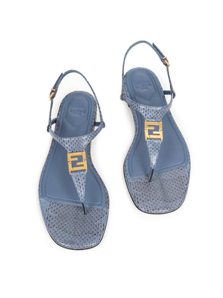 Zehenstegsandalen aus Ayers-Leder