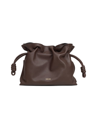 Mittelgroße Flamenco Clutch aus Nappa-Kalbsleder