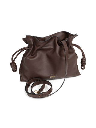 Mittelgroße Flamenco Clutch aus Nappa-Kalbsleder