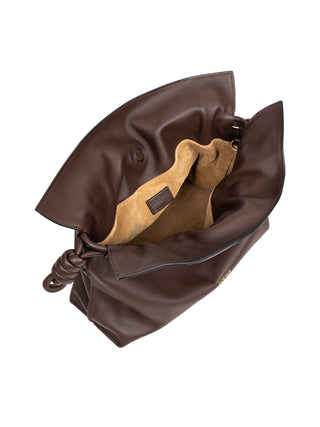 Mittelgroße Flamenco Clutch aus Nappa-Kalbsleder