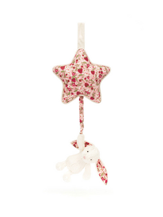 Blossom Cream Bunny 'Berry' Musical Pull