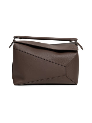 Große Puzzle Edge Tasche aus genarbten Kalbsleder - Braun