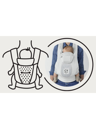 Coya Carrier Babytrage - Thunder Grey/Light Grey