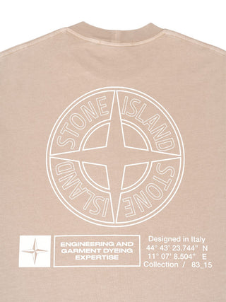 Organic Cotton Jersey T-Shirt mit Rückenprint