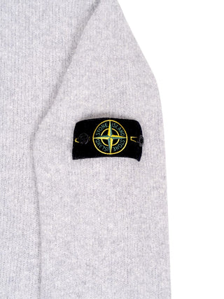 Gestrickter Pullover mit Logo-Patch