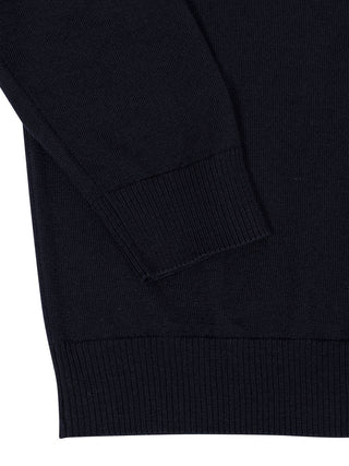 Pullover mit Logo-Patch in Navy