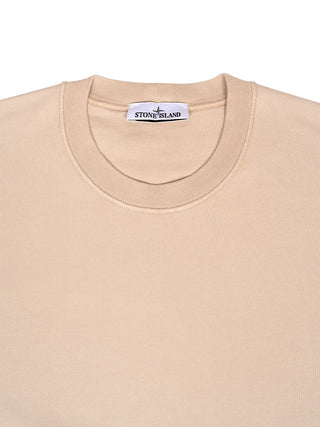Sweatshirt mit Logo-Patch - Beige